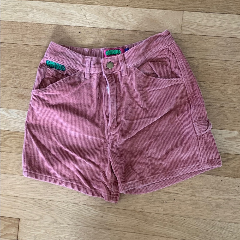 Pink Corduroy Women's Shorts